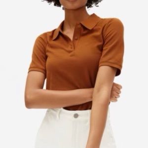 EVERLANE POLO SHIRT, SIZE SMALL